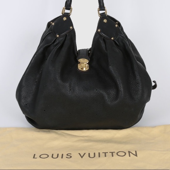 ✨LIKE NEW✨ black leather Louis Vuitton mahina XL - Picture 2 of 14